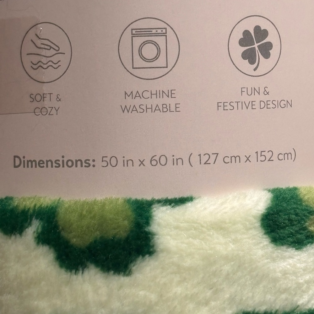 Colorful Patterned Plush Throw - Picture 6 of 7
